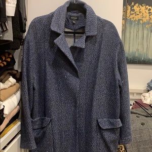 Topshop Blue Coat Size L